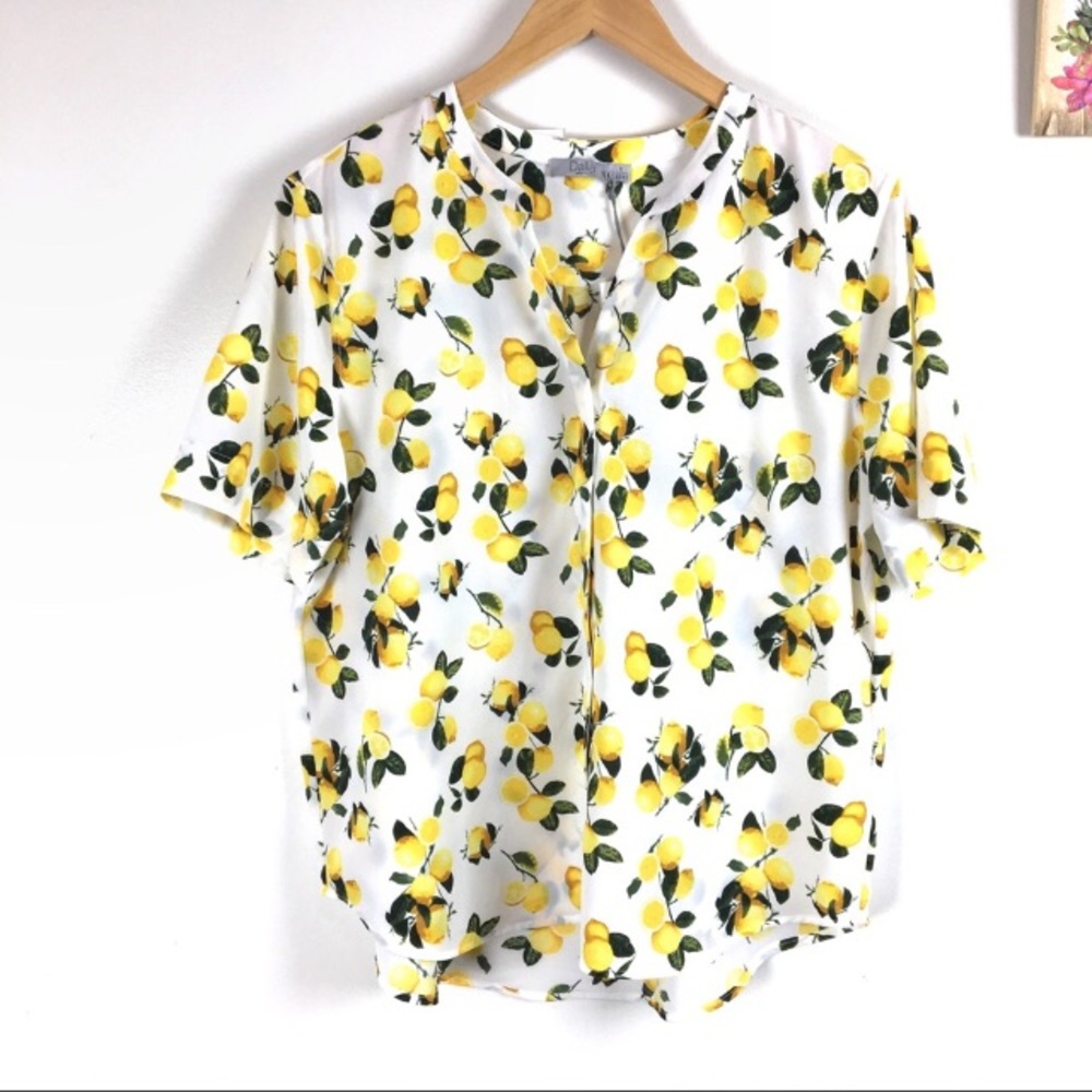 🍋LEMON BUTTON DOWN TOP🍋